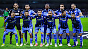 Jugadores de Cruz Azul previo a un partido.