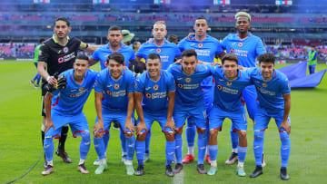 Cruz Azul prior to the match against Rayados de Monterrey.