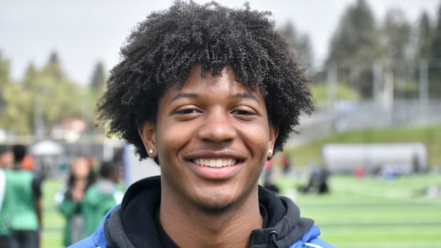 Hazen junior Kenyon Andrews reset the Washington all-time record in the boys 300-meter hurdles with time of 36.00.