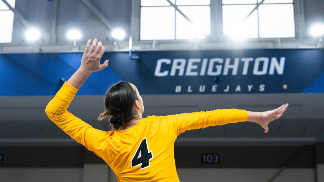 Missouri Volleyball right side hitter Jordan Iliff practices before the Tigers played against NC State. 