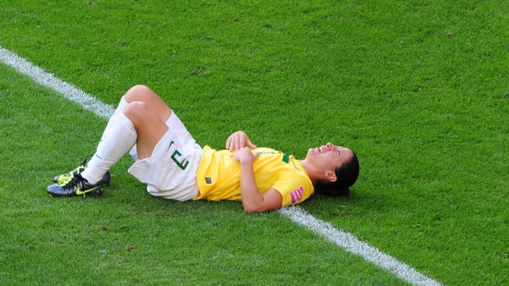 Daiane Gol Copa do Mundo Feminina Futebol Brasil Contra Estados Unidos