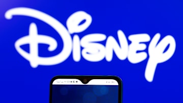 UKRAINE – 2022/01/20: In this photo illustration, the D23: The Official Disney Fan Club logo is seen displayed on a smartphone screen with the Disney 