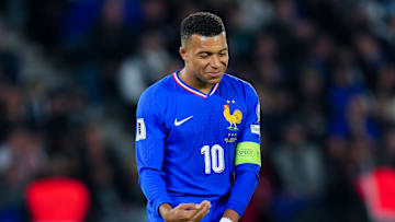 Kylian Mbappé lors de France - Azerbaijan.