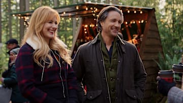 Virgin River. (L to R) Alexandra Breckenridge as Mel Monroe, Martin Henderson as Jack Sheridan in episode 511 of Virgin River