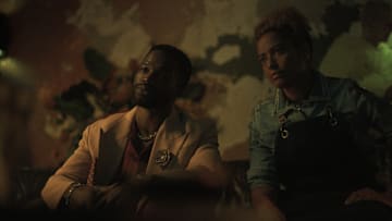 Black Rabbit. (L to R) Sope Dirisu as Wes, Amaka Okafor as Roxie in episode 106 of Black Rabbit