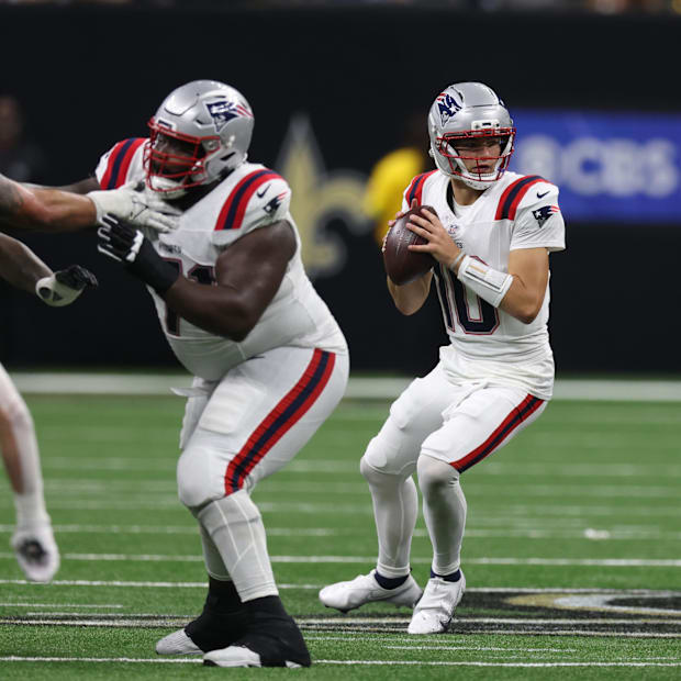 Patriots quarterback Drake Maye 
