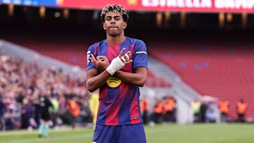 Lamine Yamal a inscrit un triplé face à Villarreal.