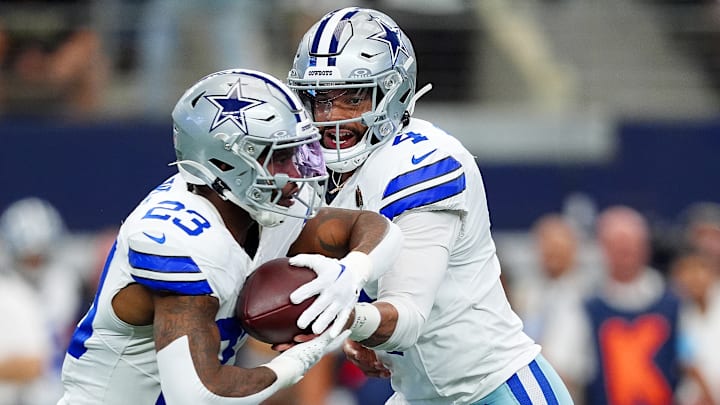 Dallas Cowboys QB Dak Prescott, RB Rico Dowdle