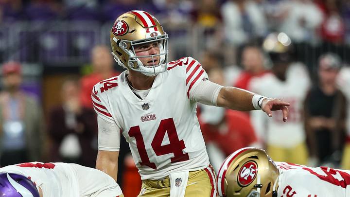 San Francisco 49ers quarterback Brock Purdy (14)