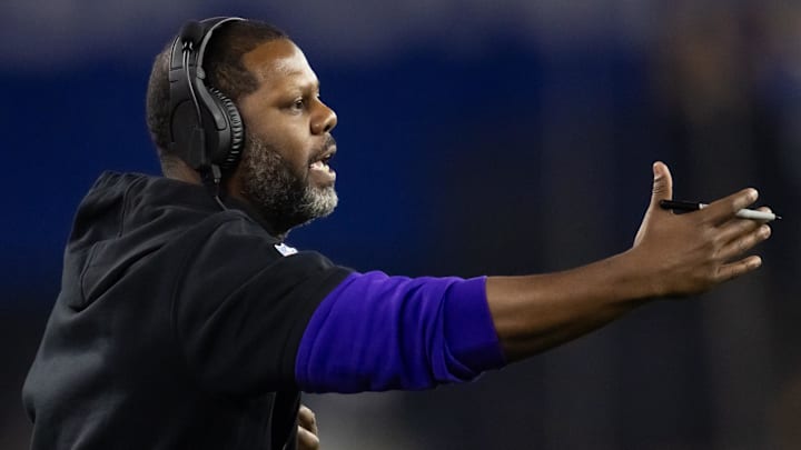 Washington Commanders defensive coordinator Daronte Jones 