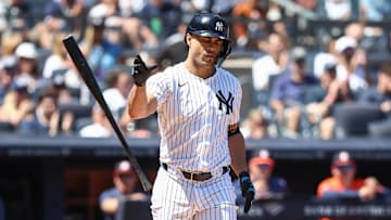 Yankees slugger Giancarlo Stanton has seen a surge in home runs and strikeouts over the second half of the season.