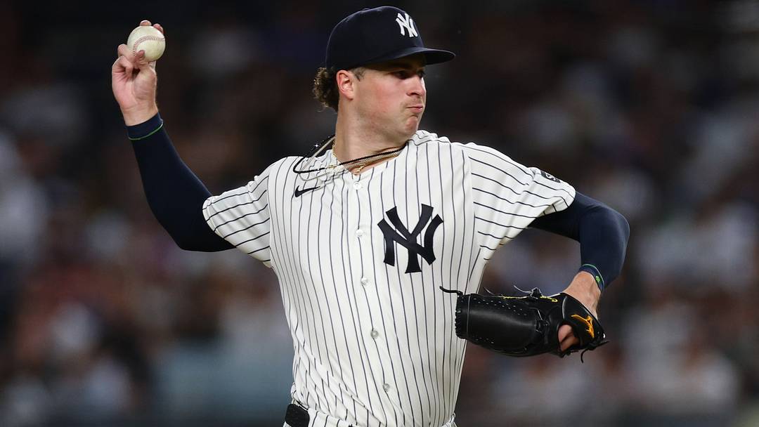 Sep 8, 2026; Bronx, New York, USA; New York Yankees pitcher Cam Schlittler (31) pitches against the Colorado Rockies during the fourth inning at Yankee Stadium. Mandatory Credit: Vincent Carchietta-Imagn Images Sep 8, 2026; Bronx, New York, USA; New York Yankees pitcher Cam Schlittler (31) pitches against the Colorado Rockies during the fourth inning at Yankee Stadium. Mandatory Credit: Vincent Carchietta-Imagn Images