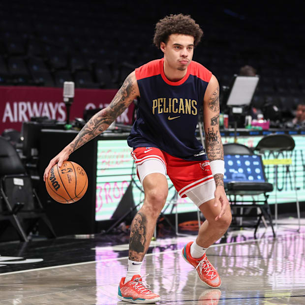 New Orleans Pélicans Guard Lester Quinones