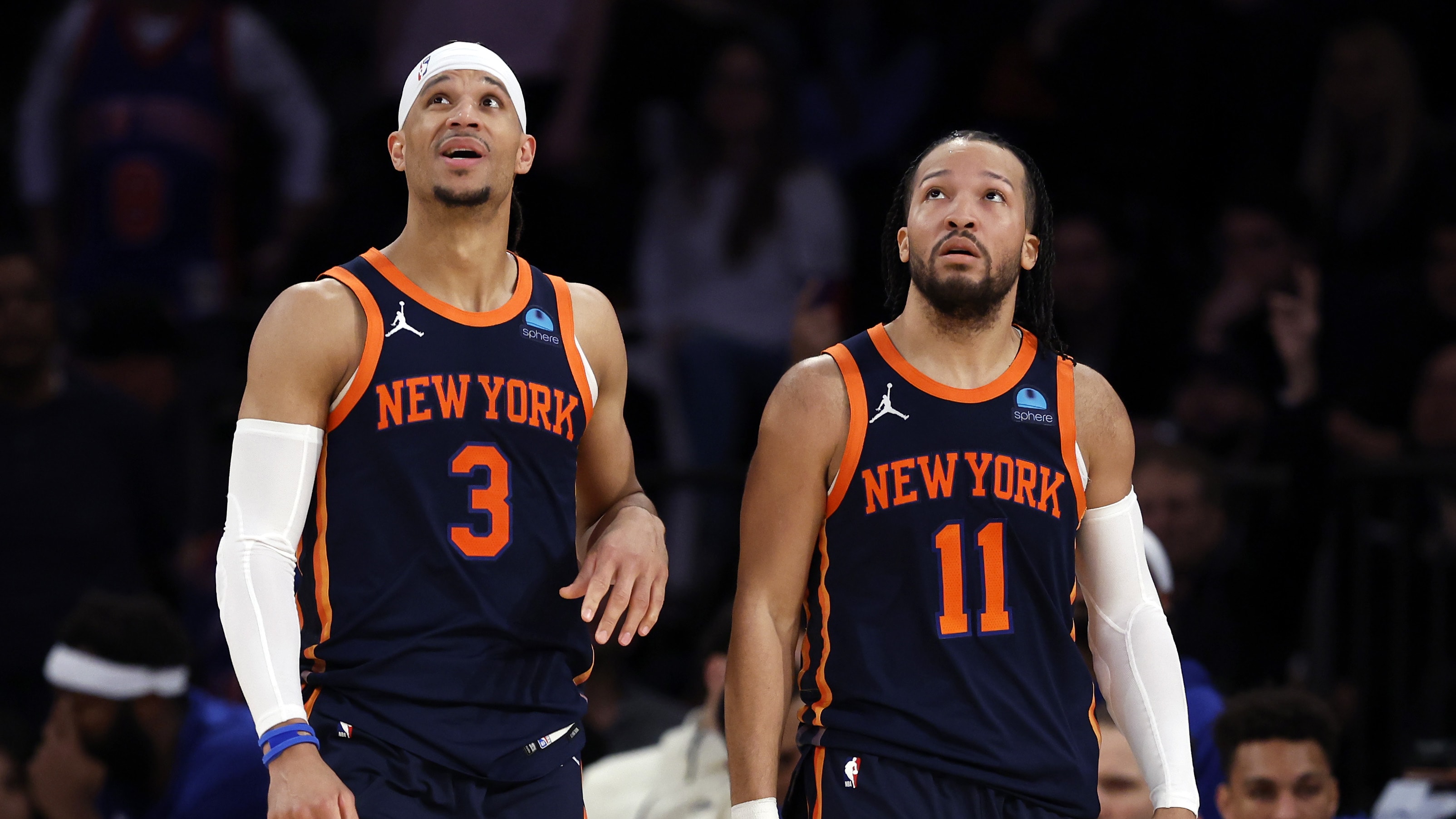 New York Knicks' Josh Hart, Jalen Brunson