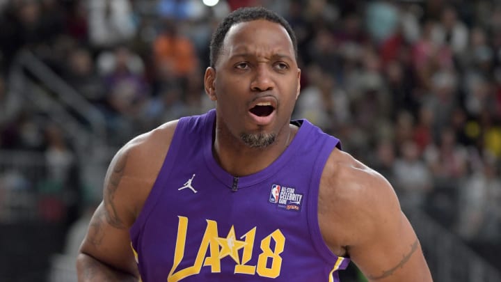 Feb 16, 2018; Los Angeles, CA, USA; Former NBA player Tracy McGrady during the NBA All-Star Celebrity Game at the Los Angeles Convention Center. Mandatory Credit: Kirby Lee-USA TODAY Sports