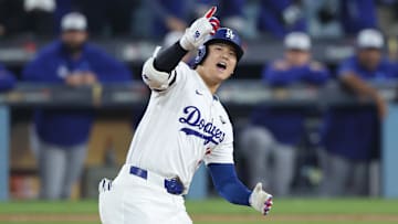 Shohei Ohtani smacked his second home run of the night for the Dodgers in Game 3