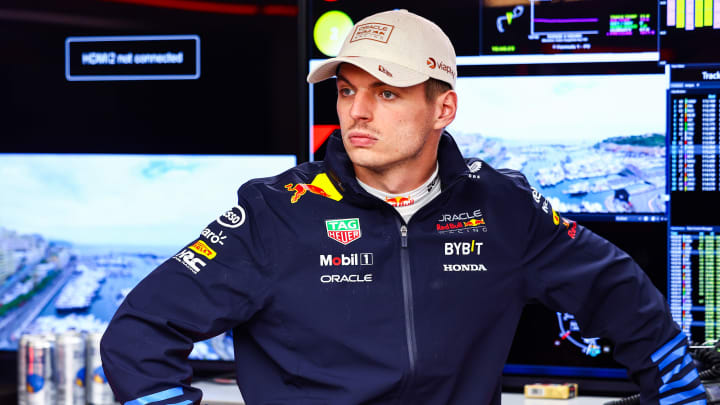 Max Verstappen of the Netherlands and Oracle Red Bull Racing prepares to drive in the garage during practice ahead of the F1 Grand Prix of Monaco at Circuit de Monaco on May 24, 2024 in Monte-Carlo, Monaco.