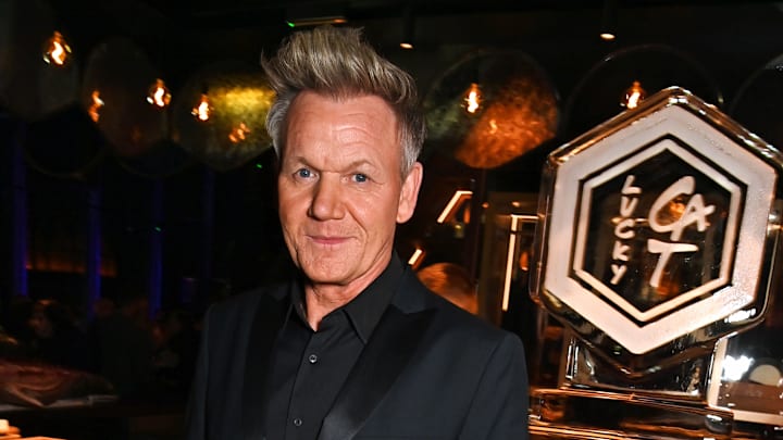 Gordon Ramsay Celebrates The Opening Of Lucky Cat At 22 Bishopsgate - Inside
