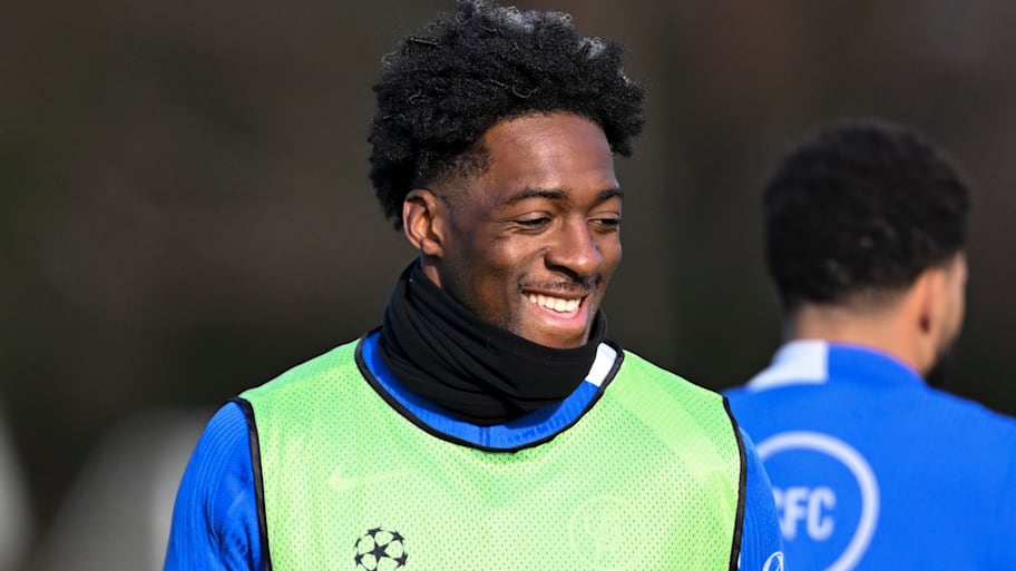 Axel Disasi all smiles.