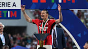 Ibrahimovic celebró el título de la Serie A