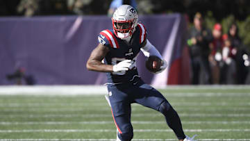 Oct 8, 2023; Foxborough, Massachusetts, USA;  New England Patriots wide receiver Kendrick Bourne