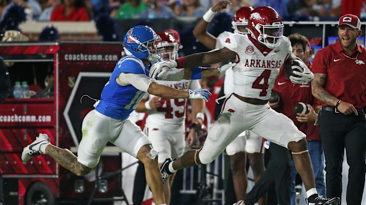 Arkansas Razorbacks running back Mike Washington Jr. 