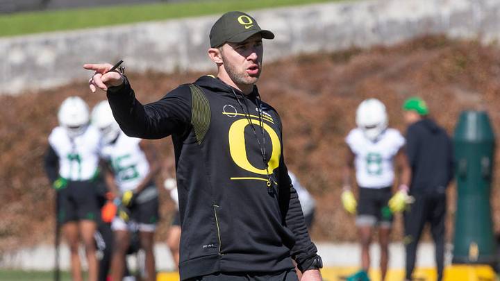 Former tight ends coach and 2016 Rutgers OC Drew Mehringer takes over as Oregon offensive coordinator this season. While some are skeptical, the strength lies in relationships and collaboration.