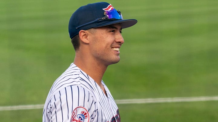 Yankees shortstop Anthony Volpe continued his rehab assignment with the Somerset Patriots at TD Bank Ballpark in Bridgewater on April 17, 2026.