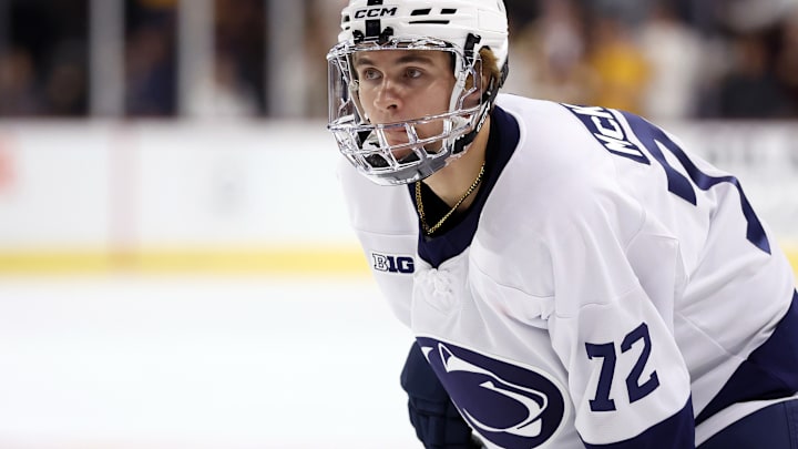 Penn State forward Gavin McKenna, the top-rated prospect in the 2026 NHL Draft class