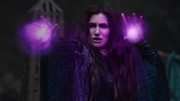 Agatha Harkness (Kathryn Hahn) in Marvel Television's AGATHA ALL ALONG, exclusively on Disney+. 