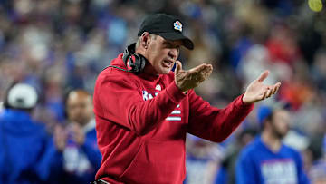 Kansas football head coach Lance Leipold