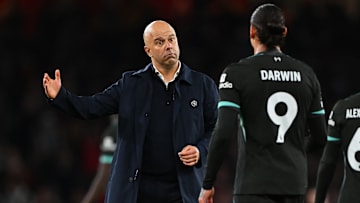 Darwin Núñez y Arne Slot, Liverpool