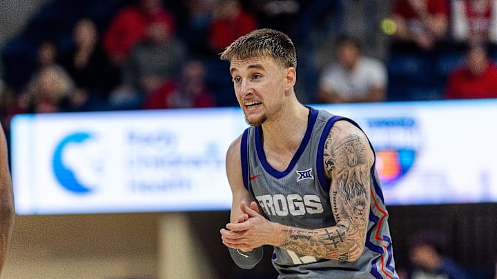 Texas Christian University Horned Frogs guard Brock Harding 