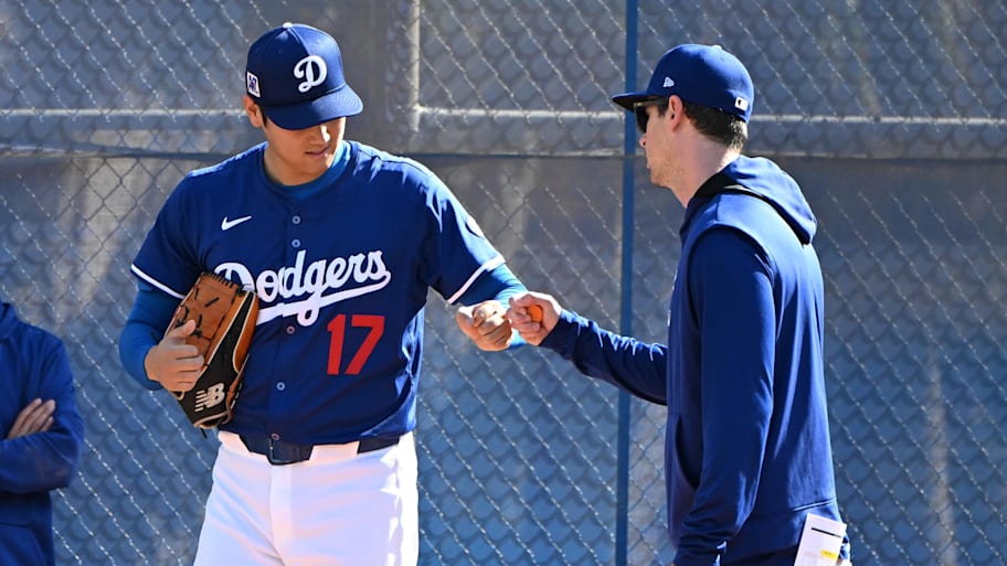 Los Angeles Dodgers star Shohei Ohtani is set to take the next step in his progression for an attempted return to the mound. | Jayne Kamin-Oncea-Imagn Images
