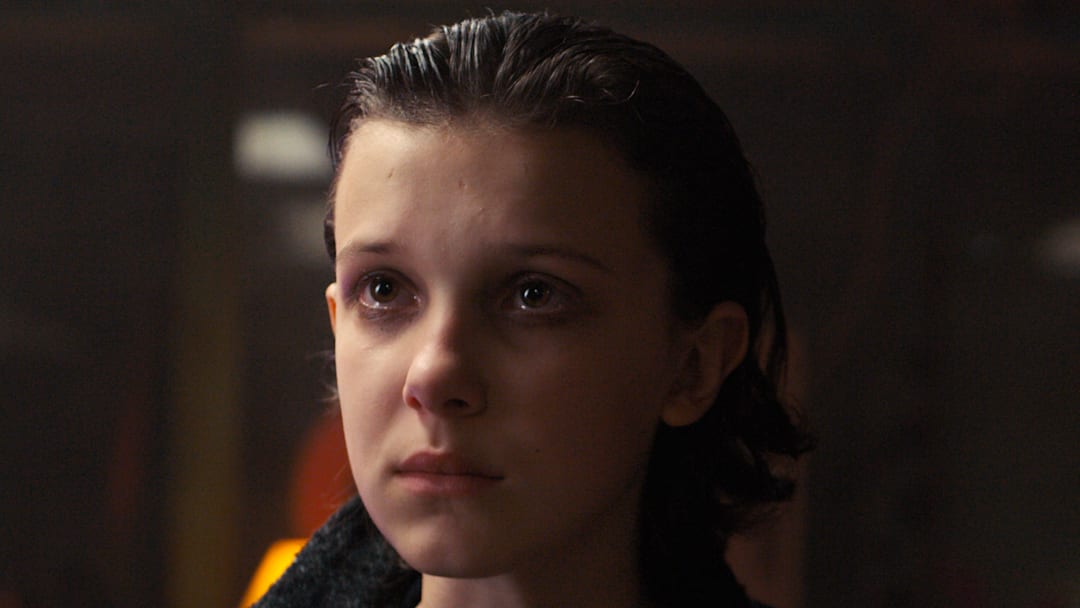 Eleven (Millie Bobby Brown) in Stranger Things 2. Eleven (Millie Bobby Brown) in Stranger Things 2.