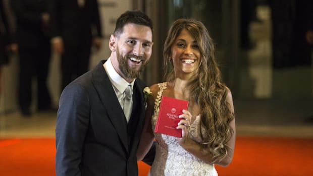 Lionel Messi and his wife, Antonela Roccuzzo.