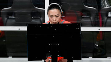 Yoshimi Yamashita lors du premier match de la Coupe du monde 2023