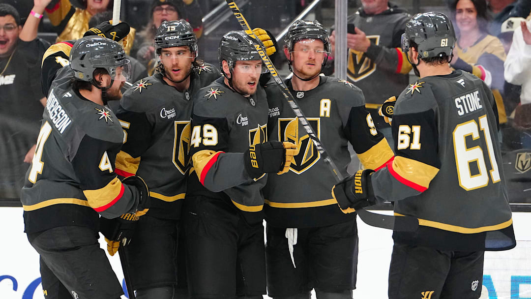 Ivan Barbashev celebrates his second-period goal