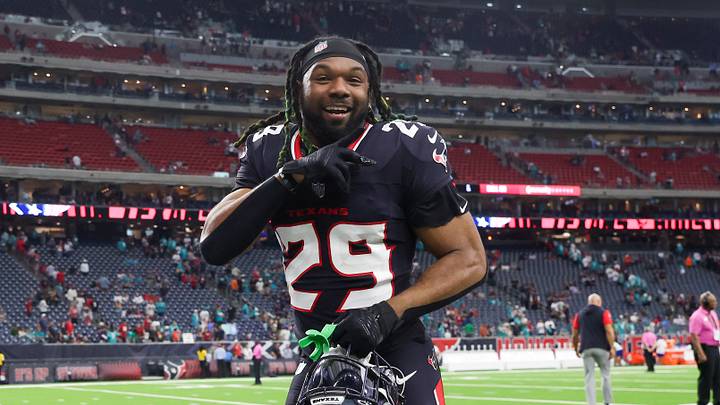 Houston Texans safety M.J. Stewart (29) 