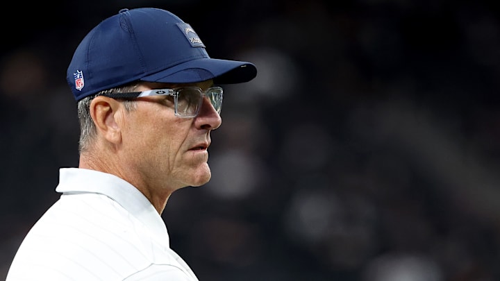 Los Angeles Chargers head coach Jim Harbaugh