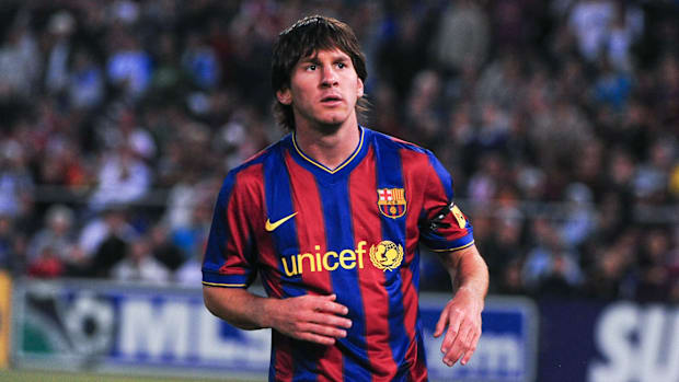 Lionel Messi for Barcelona.