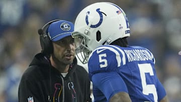 Anthony Richardson suffered a finger injury on Thursday.