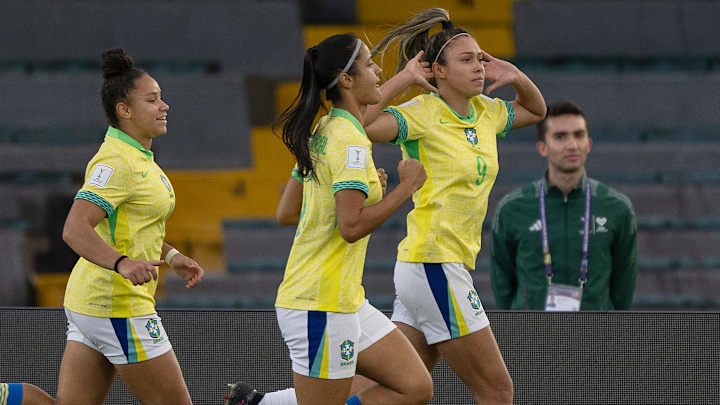 Priscila marcou um dos gols do Brasil na partida