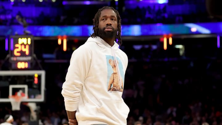 Jan 31, 2023; New York, New York, USA; Los Angeles Lakers guard Patrick Beverley (21) walks on the court during a time out during the fourth quarter against the New York Knicks at Madison Square Garden. Mandatory Credit: Brad Penner-USA TODAY Sports