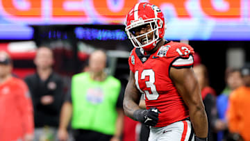 Georgia Bulldogs defensive end Mykel Williams (13)