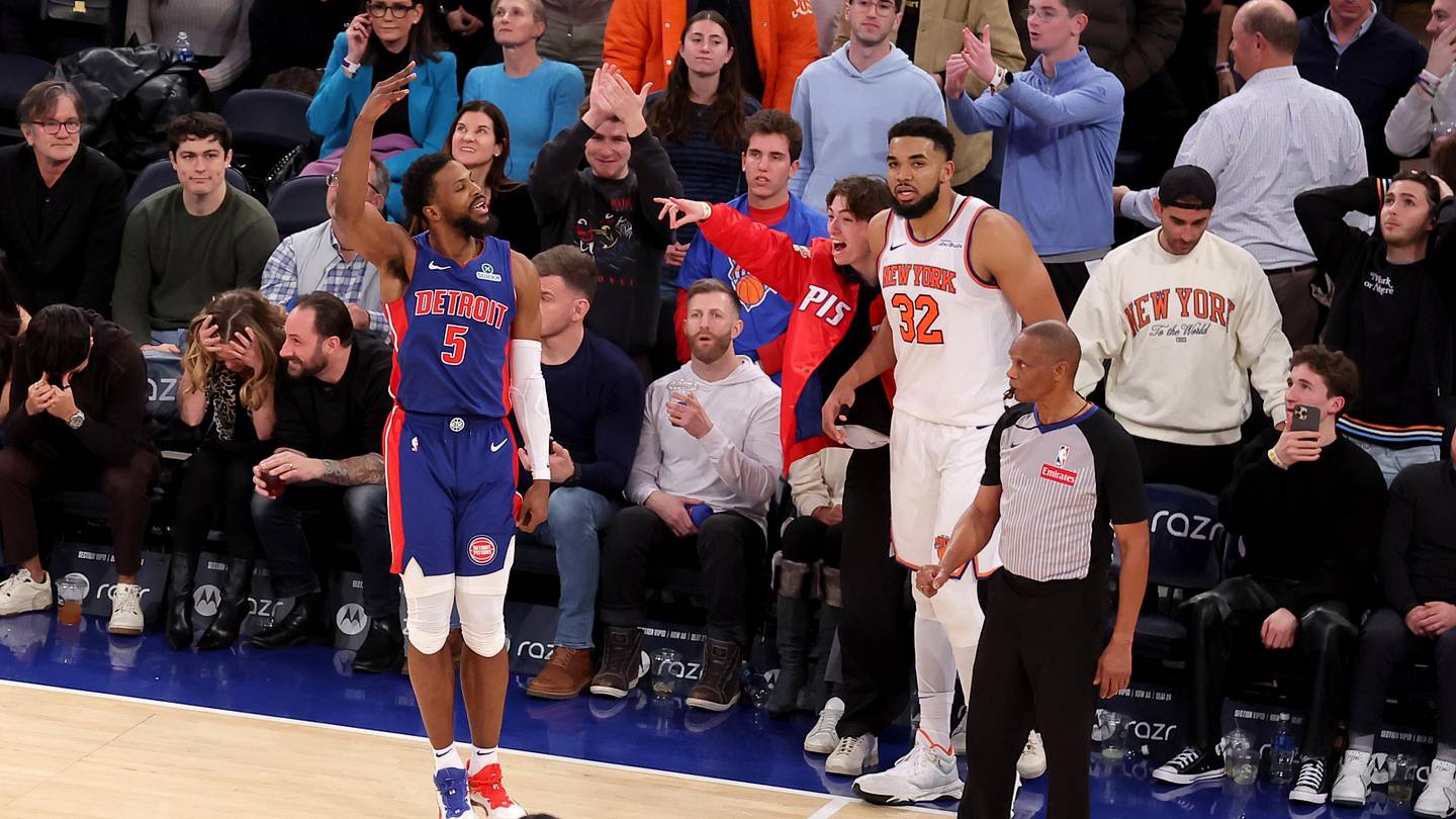 Malik Beasley feierte den Sieg der Pistons auf epische Weise und warf dem ...