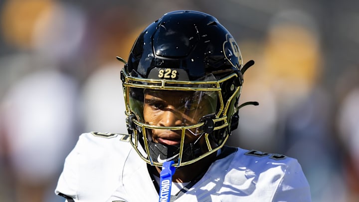 Oct 7, 2023; Tempe, Arizona, USA; Colorado Buffaloes wide receiver Jimmy Horn Jr. (5) against the Arizona State Sun Devils at Mountain America Stadium. Mandatory Credit: Mark J. Rebilas-Imagn Images Oct 7, 2023; Tempe, Arizona, USA; Colorado Buffaloes wide receiver Jimmy Horn Jr. (5) against the Arizona State Sun Devils at Mountain America Stadium. Mandatory Credit: Mark J. Rebilas-Imagn Images