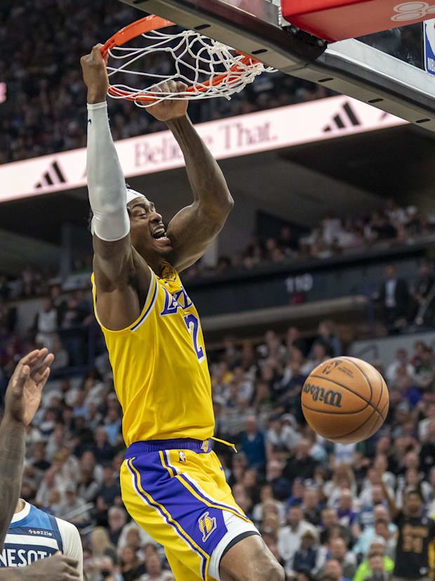 Los Angeles Lakers forward Jarred Vanderbilt