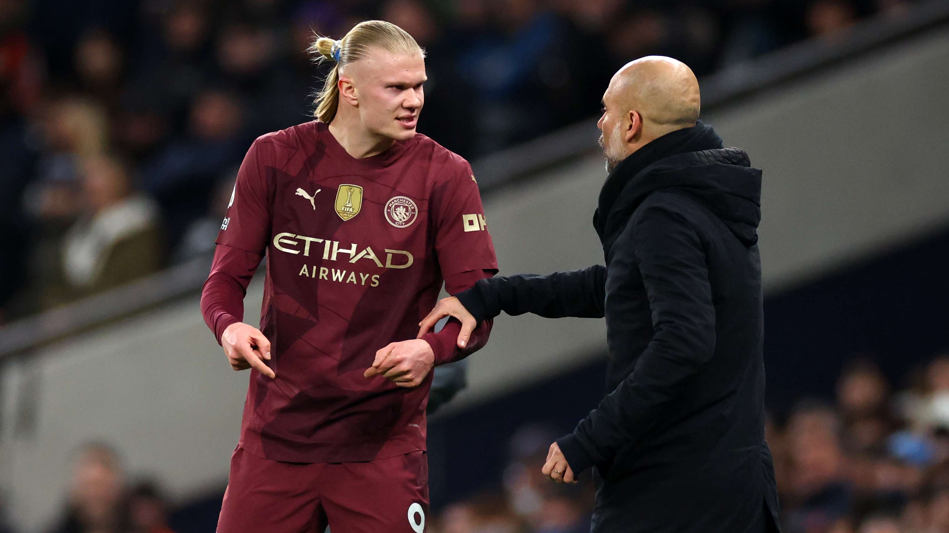 Erling Haaland, Pep Guardiola