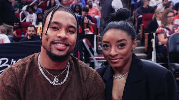 Jonathan Owens and Simone Biles